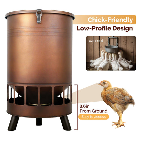 Solution4Patio powder-coated steel feeder withstands rain and snow for longevity.