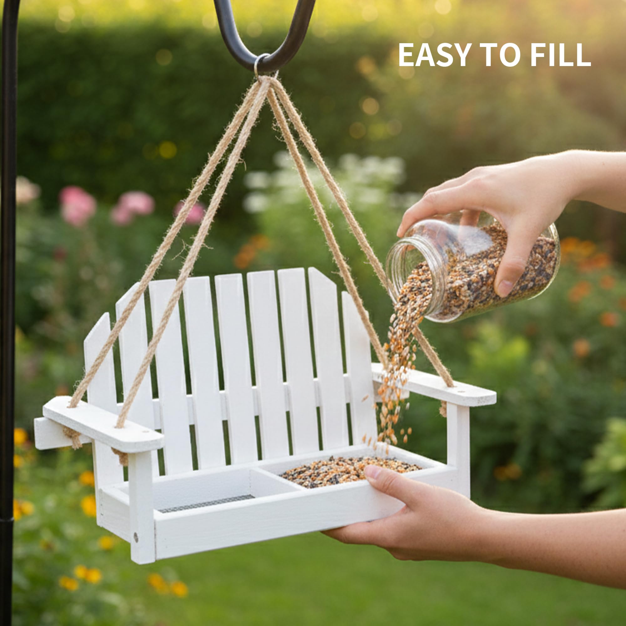 Solution4Patio rust-resistant metal mesh tray keeps seeds dry and clean
