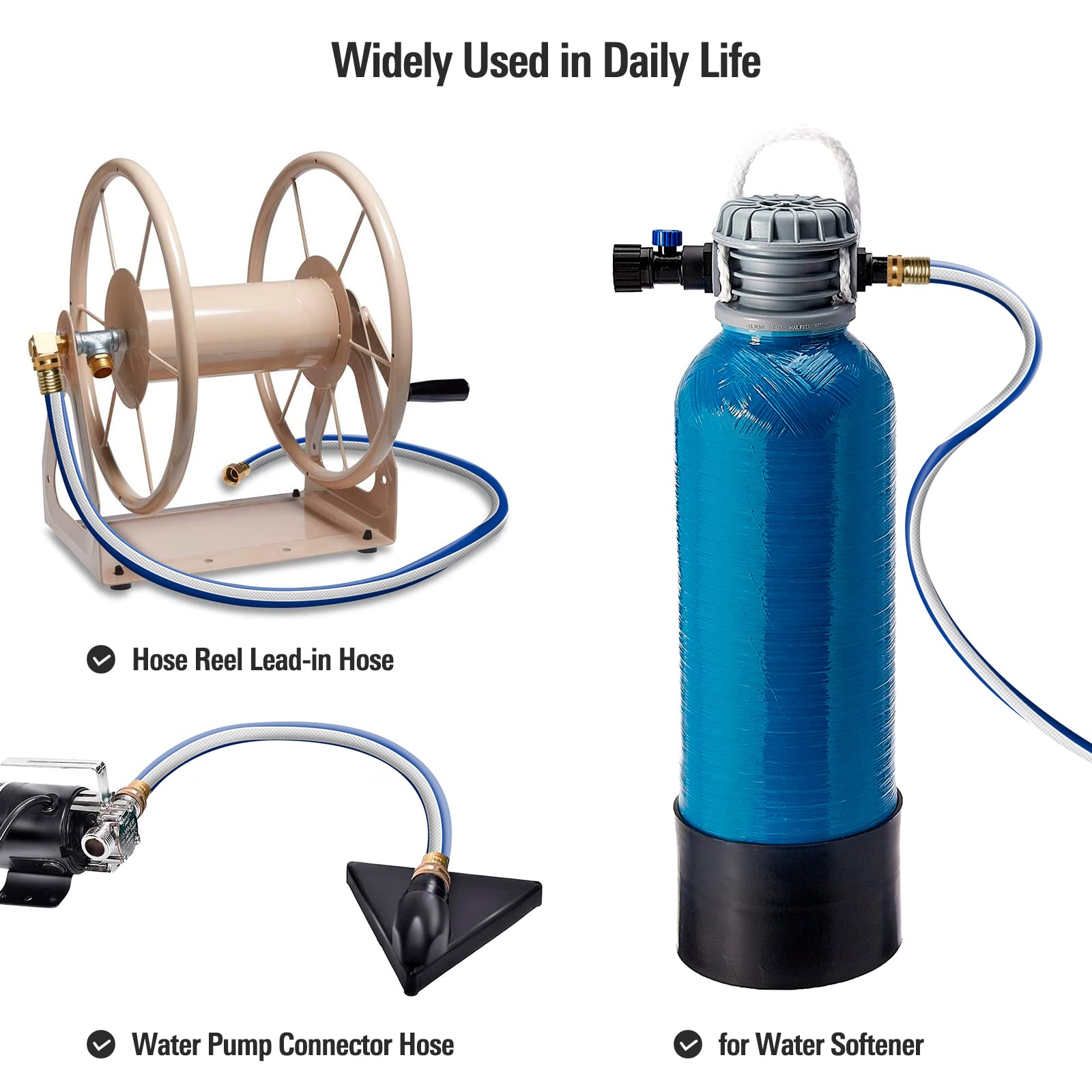 Solution4Patio temperature-resistant hose operates from -4°F to 140°F.