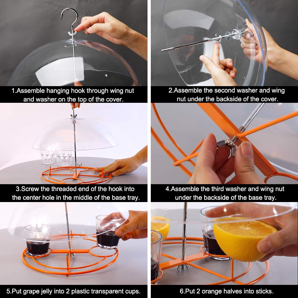 Solution4Patio thick transparent plastic construction is durable for outdoors.