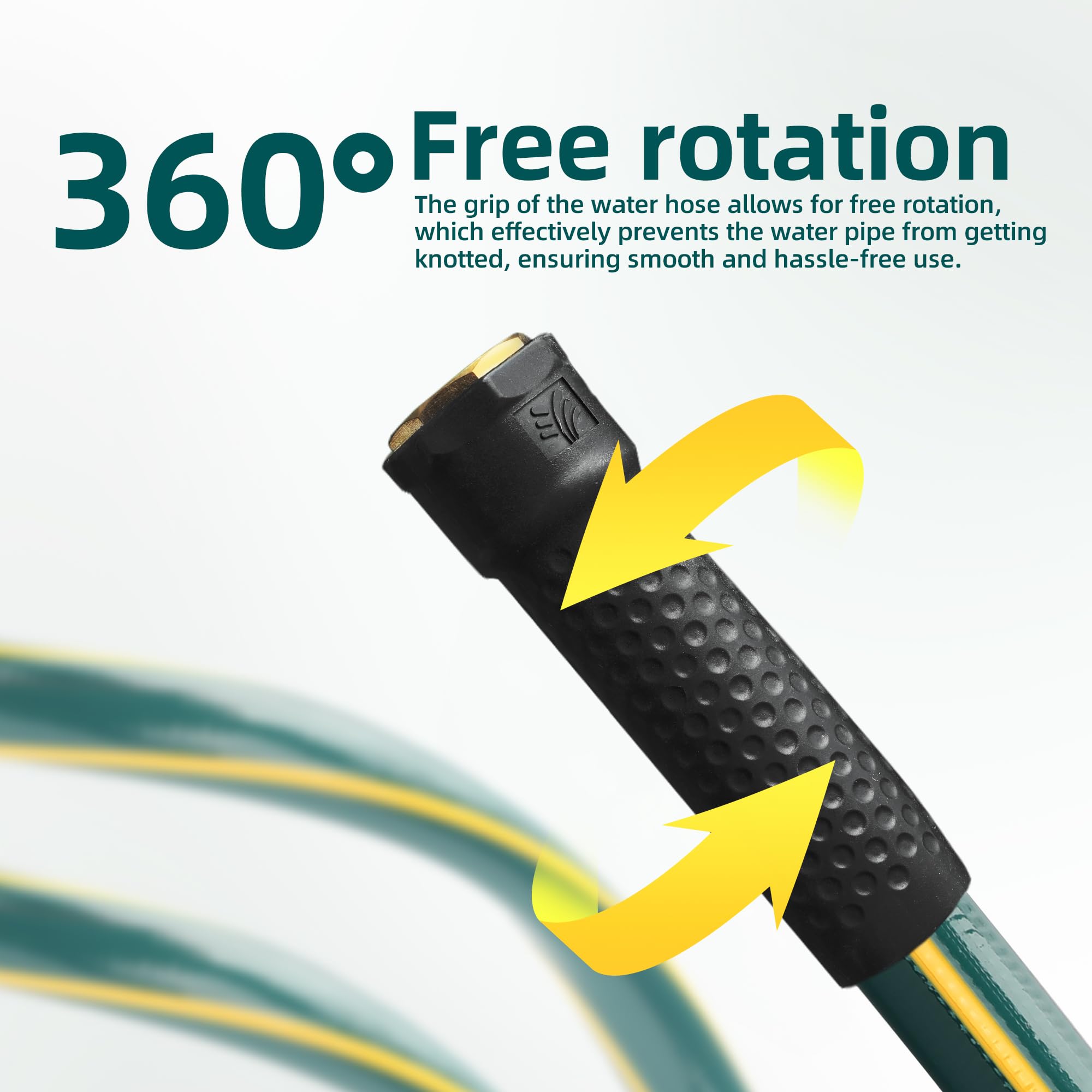 Solution4Patio ultra-flexible lightweight hose for easy yard maneuvering