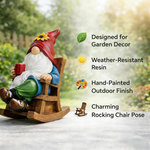Somdzono durable outdoor gnome suitable for garden displays