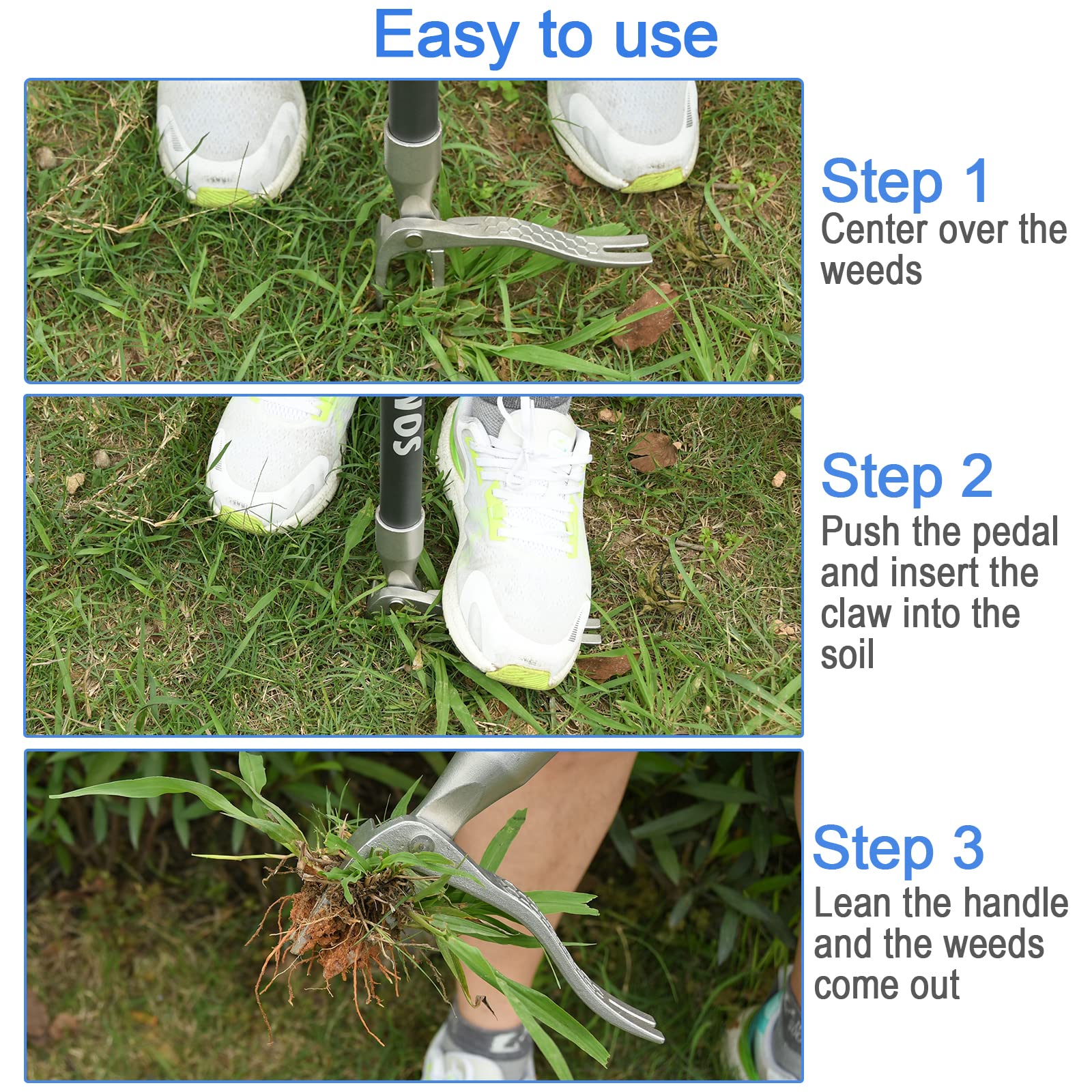 Chemical-free weed removal supports eco-friendly yard care.