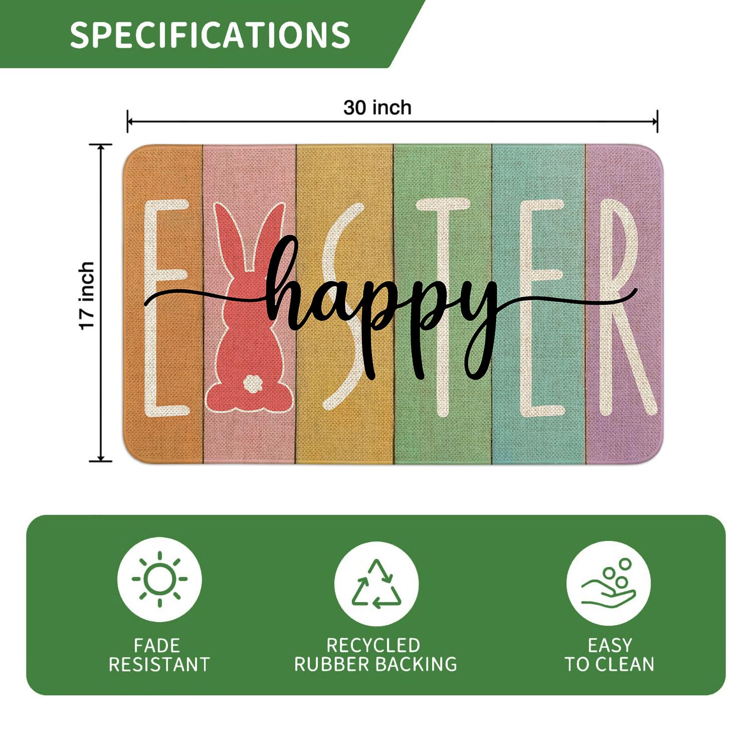 Sonalied color wood grain Easter pattern enhances curb appeal.