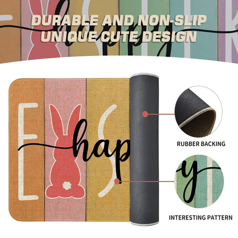 Sonalied low-profile, washable mat fits under most doors.
