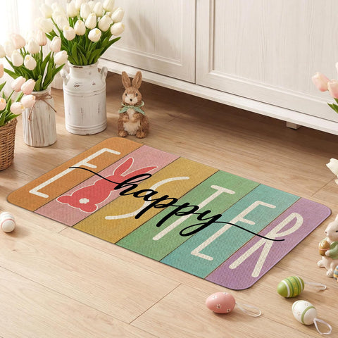 Sonalied Easter mat for indoor or outdoor use.