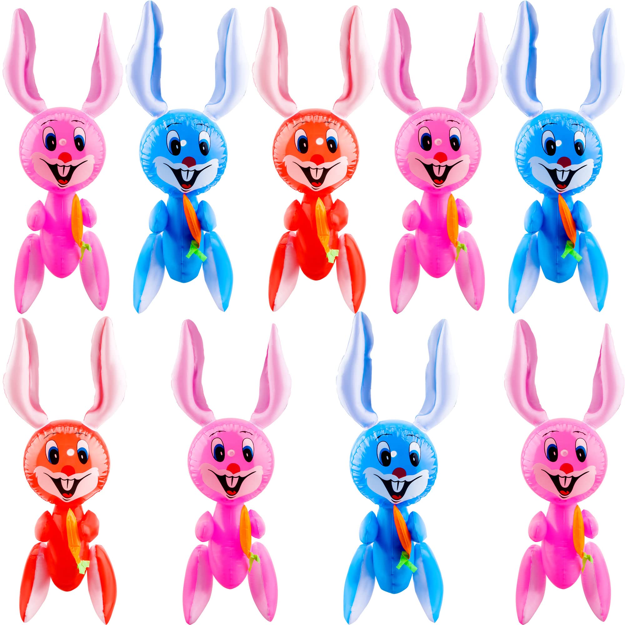 Sonarun 23in blue Easter bunny inflated for vibrant home decor and festive fun.