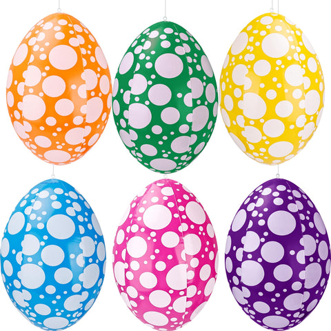 Sonarun 16-inch blue dot-pattern Easter egg for bright indoor displays