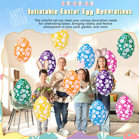 Sonarun green dot-pattern Easter egg creates lively garden displays
