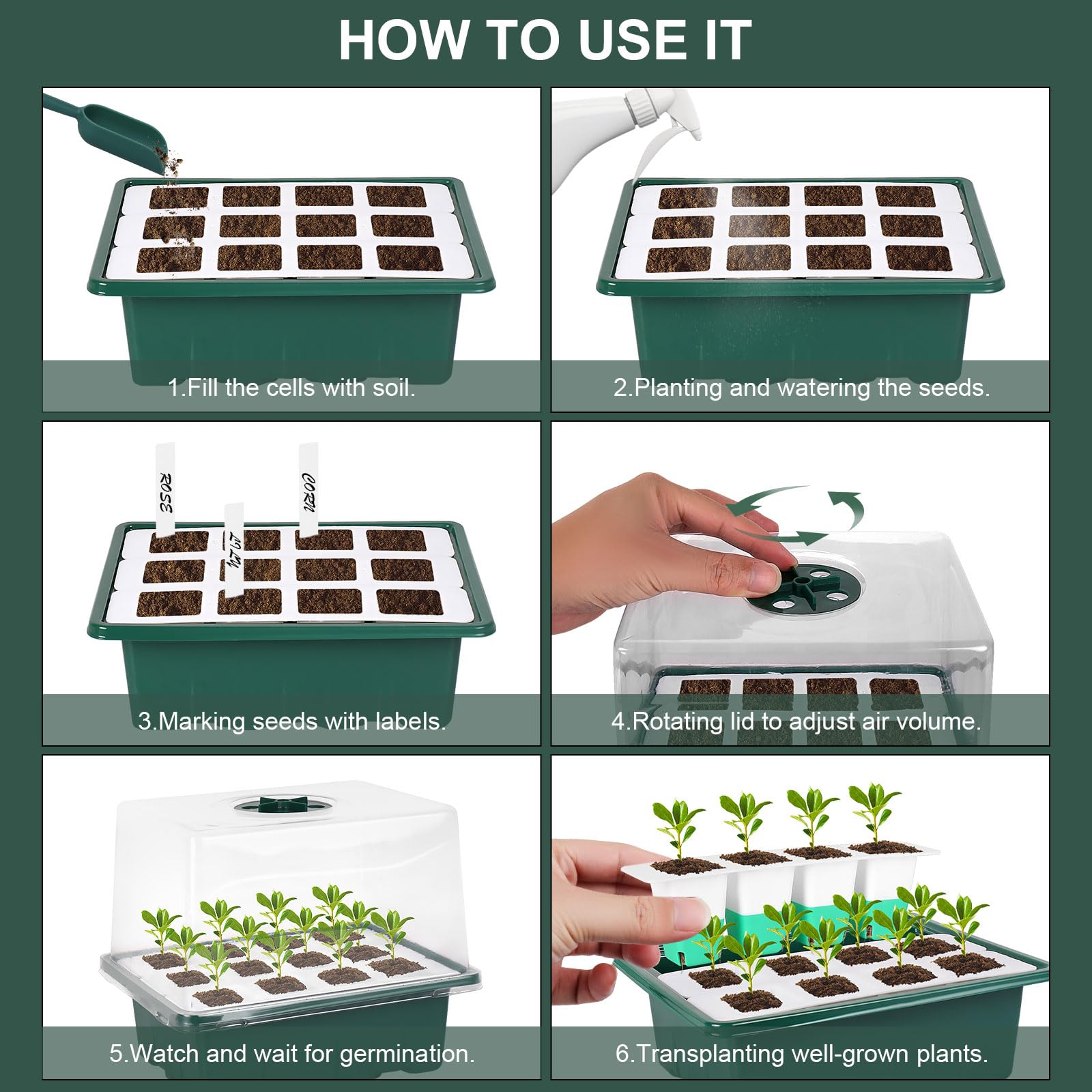 Sondiko BPA-free seed starter kit emphasizes safety and reuse.