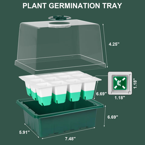 Sondiko seed starter tray 5-row design supports separate watering and batch planting.