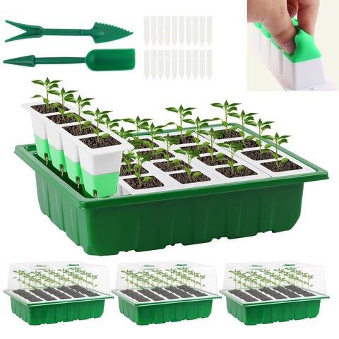 Sondiko seed starter tray 80 cells four-pack ideal for organized indoor seed starting
