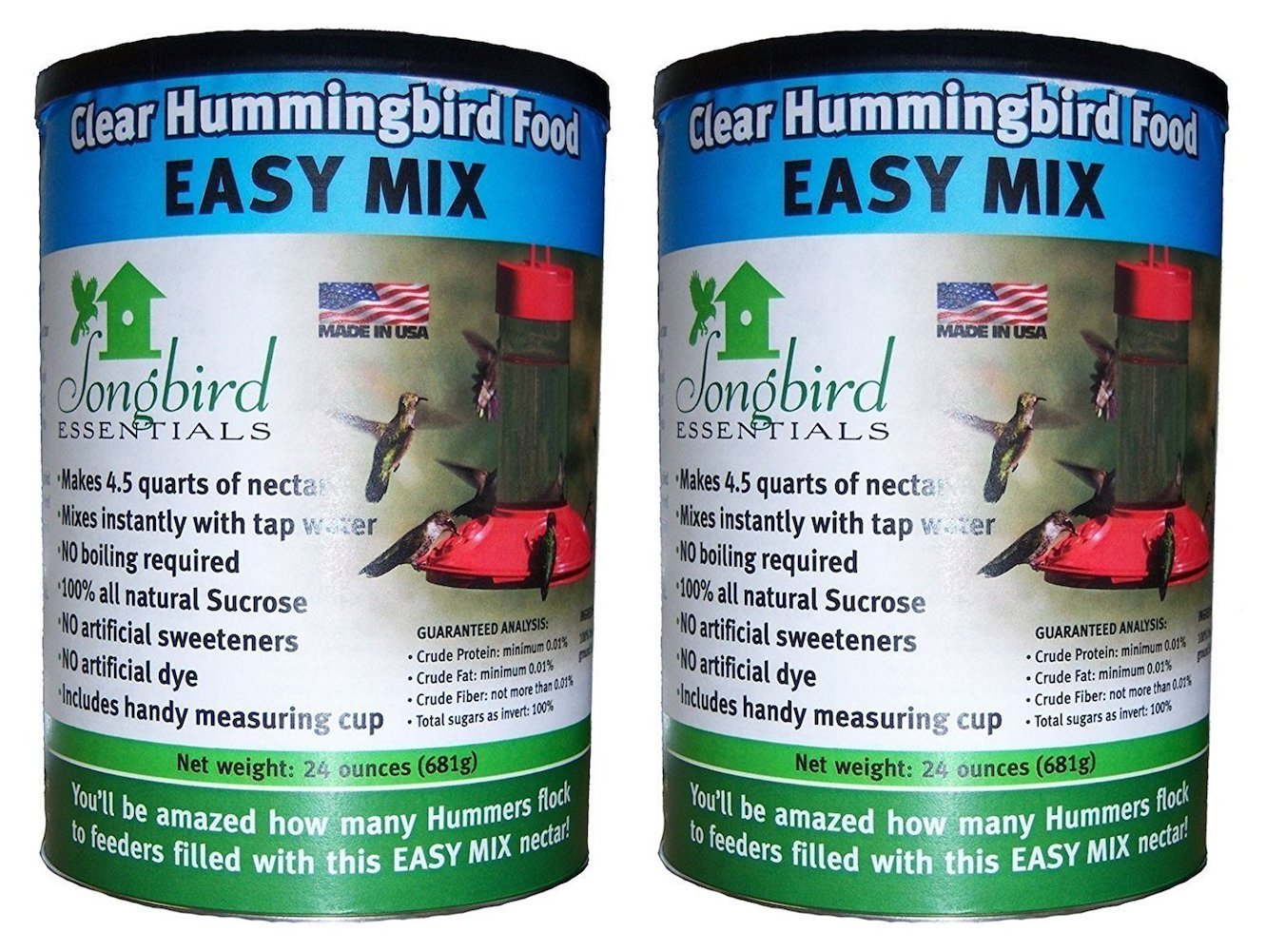 Songbird Essentials SE629 clear nectar bottle for easy hummingbird feeding.