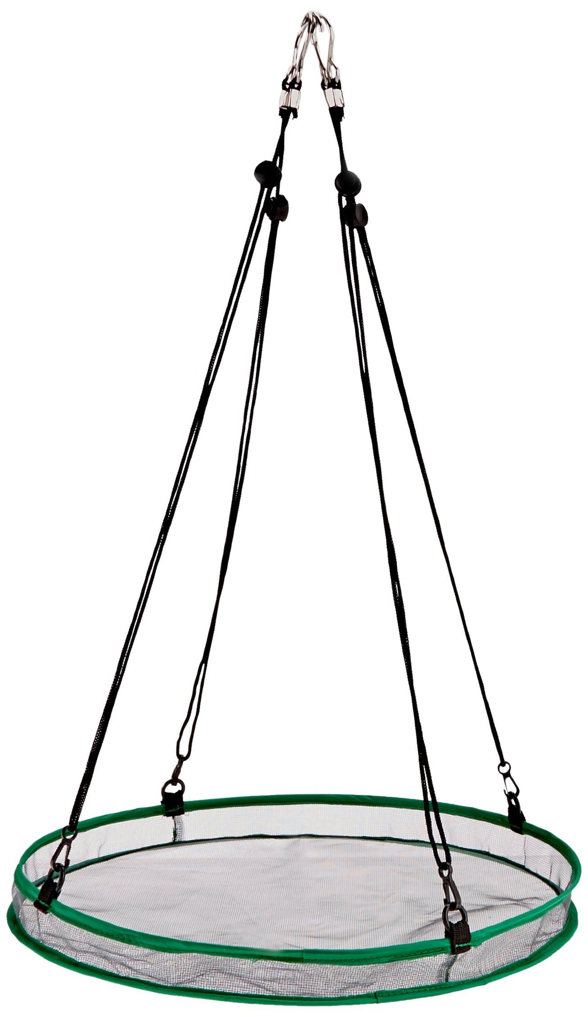 Seed hoop by Songbird Essentials attached to feeder, attracts more wild birds.