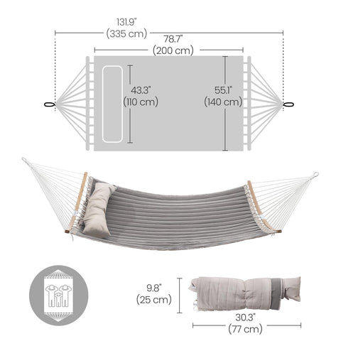 SONGMICS hammock capacity up to 495 lb for shared relaxation