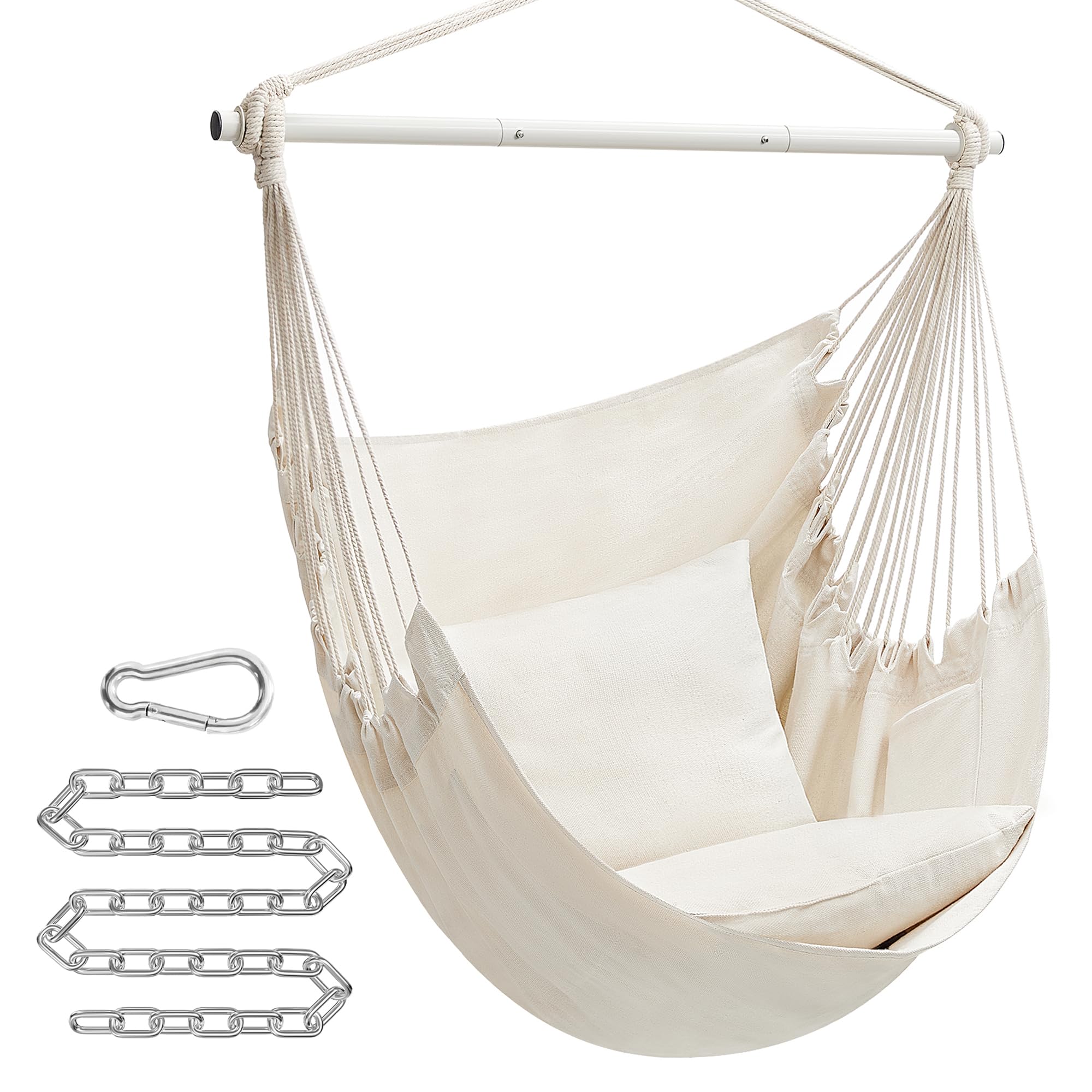 Sturdy 2-inch steel frame supports weight with reliable stability.