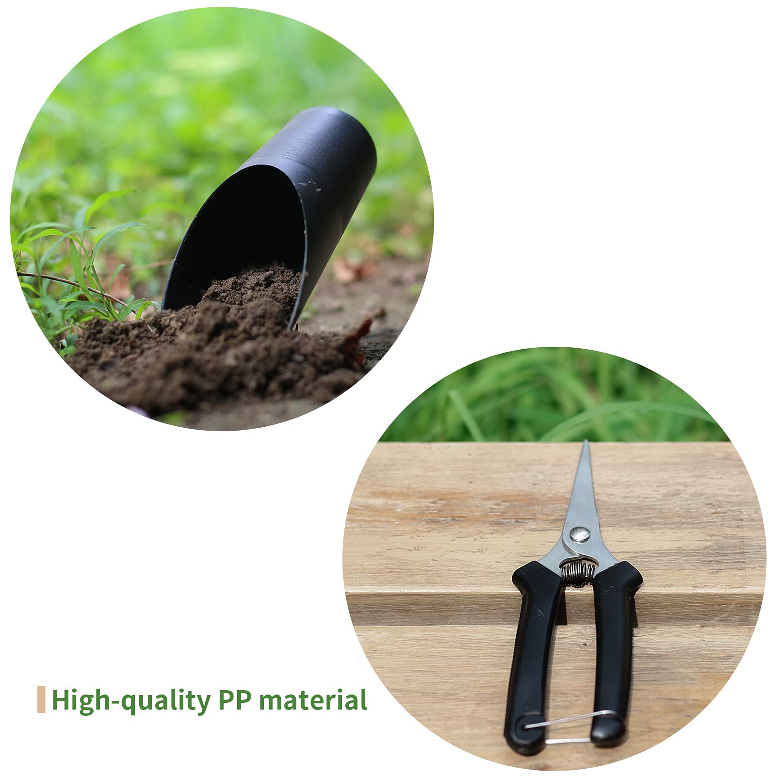 Songtaste succulent tools set plastic bucket shovel for easy soil scooping.