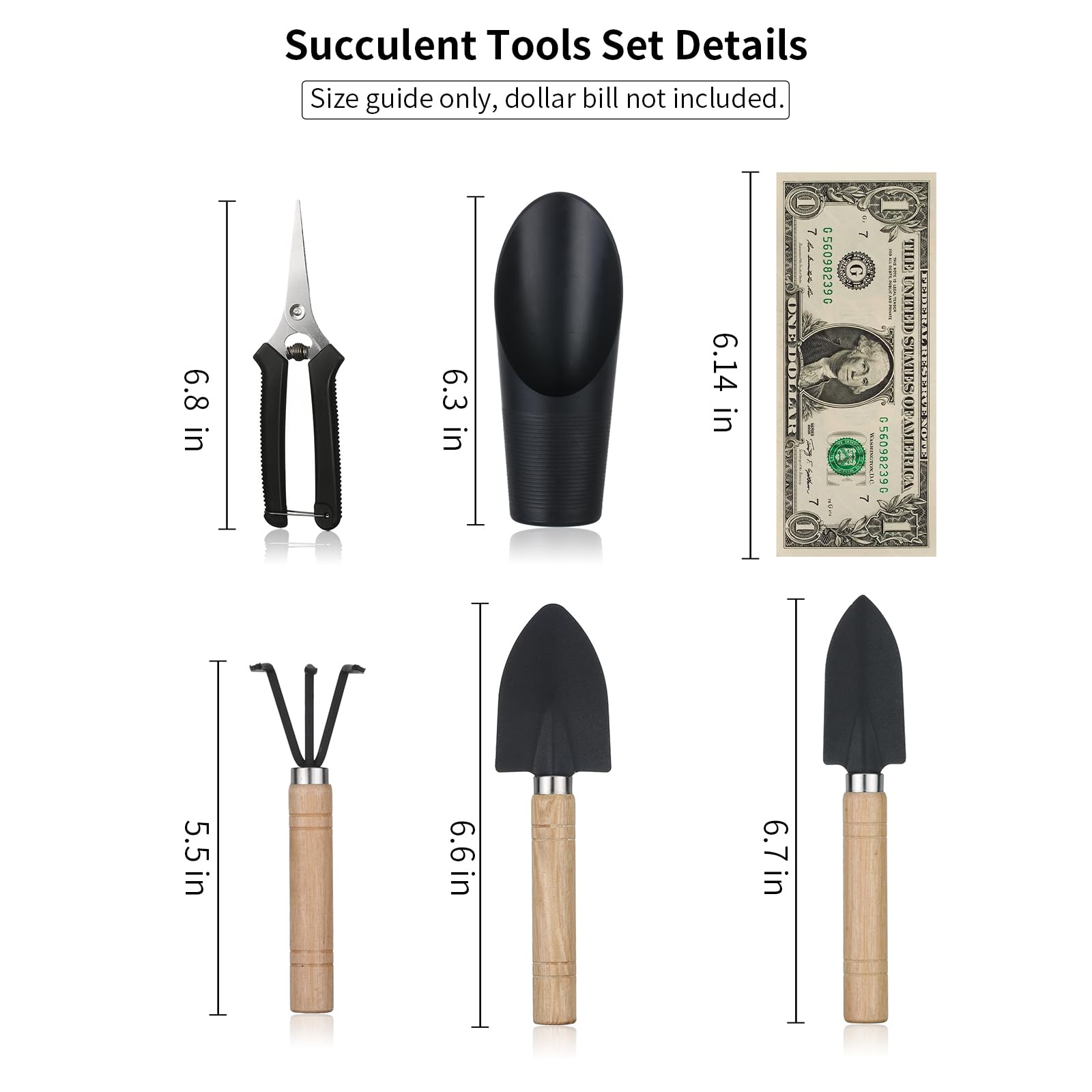 Songtaste succulent tools set spade with comfortable handle for transplanting.
