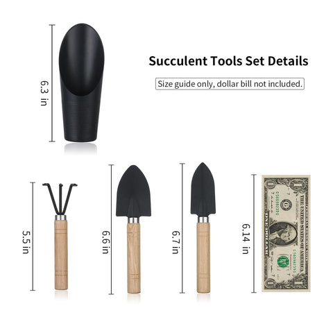 Songtaste succulent tools spade ideal for seedling planting and soil loosening indoors.