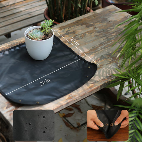 Songtaste succulent tools waterproof mat prevents leaks during repotting and watering tasks.