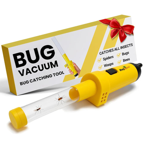 Sonic Technology BugBuster BB100 long-nozzle enables reaching high corners for safe insect capture.