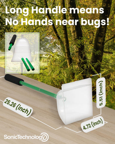 Sonic Technology Katcha ergonomic handle allows comfortable one-handed use