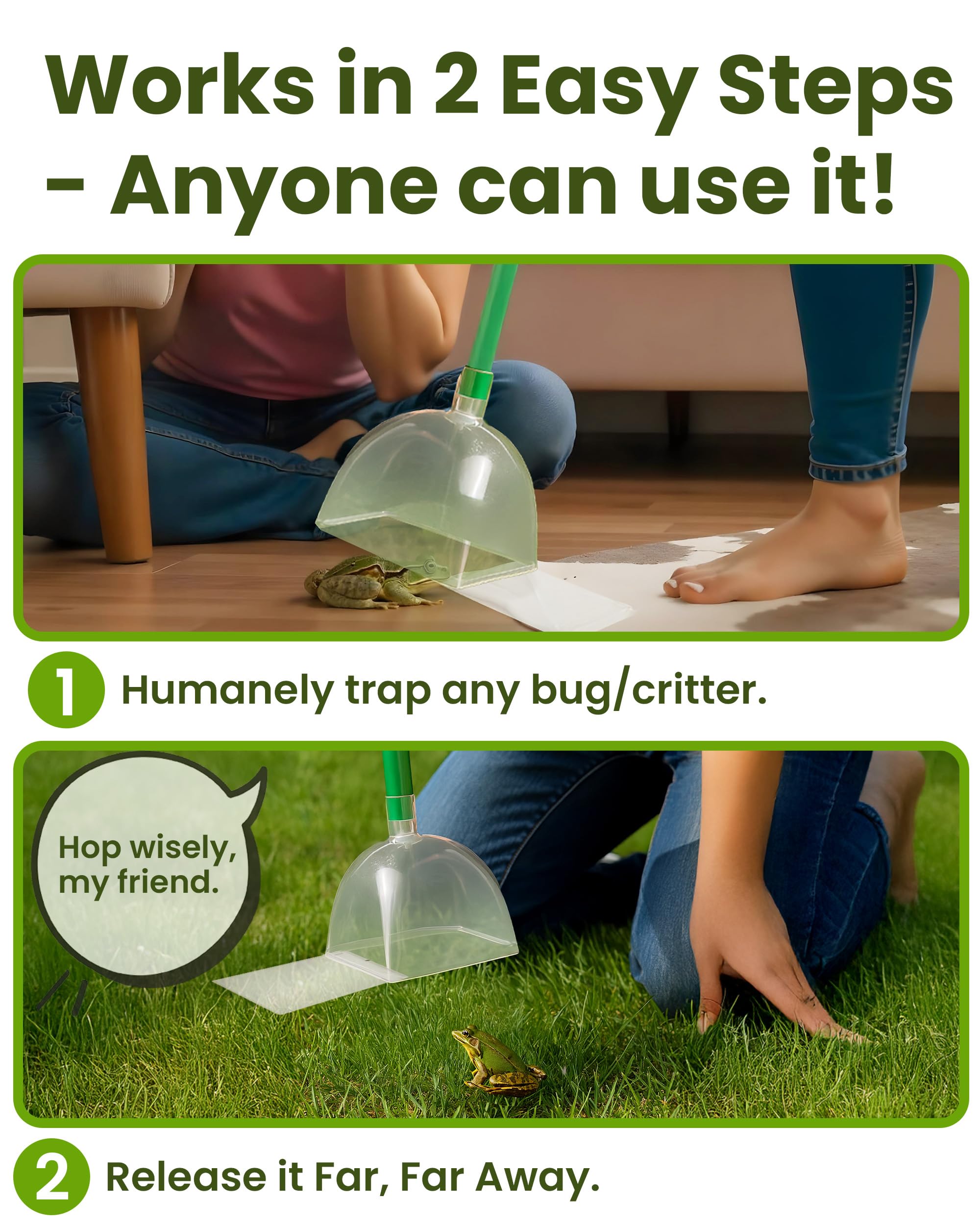 Sonic Technology Katcha wide scoop captures larger insects efficiently