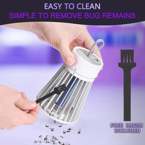 SonicPulse Bug Zapper cleaning brush included for easy maintenance.