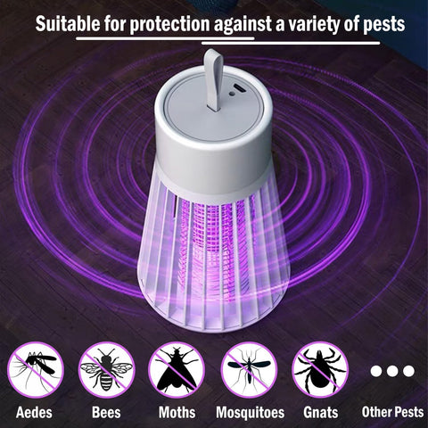 SonicPulse Bug Zapper enclosed grid ensures safe operation around kids and pets.