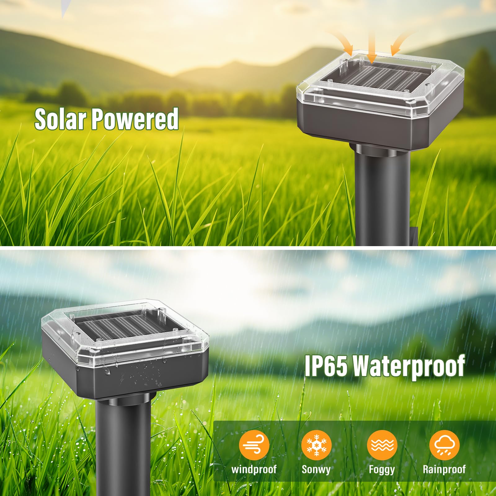 SonicPulse coverage extends up to 7000 square feet for larger yards.