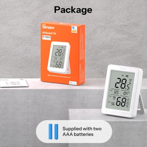 SONOFF AirGuard TH supports multi-room monitoring with remote data sources.