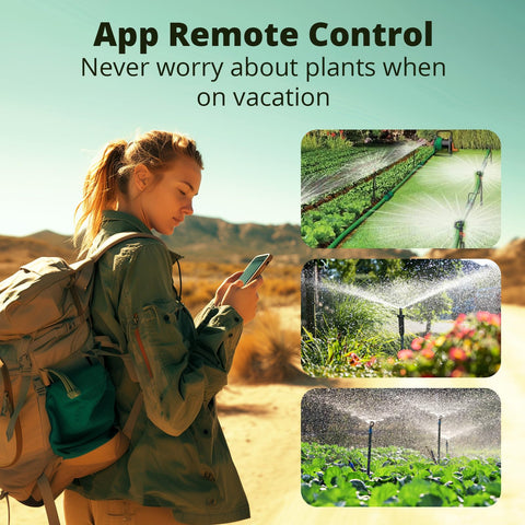 SONOFF app control demonstrates remote irrigation management from anywhere