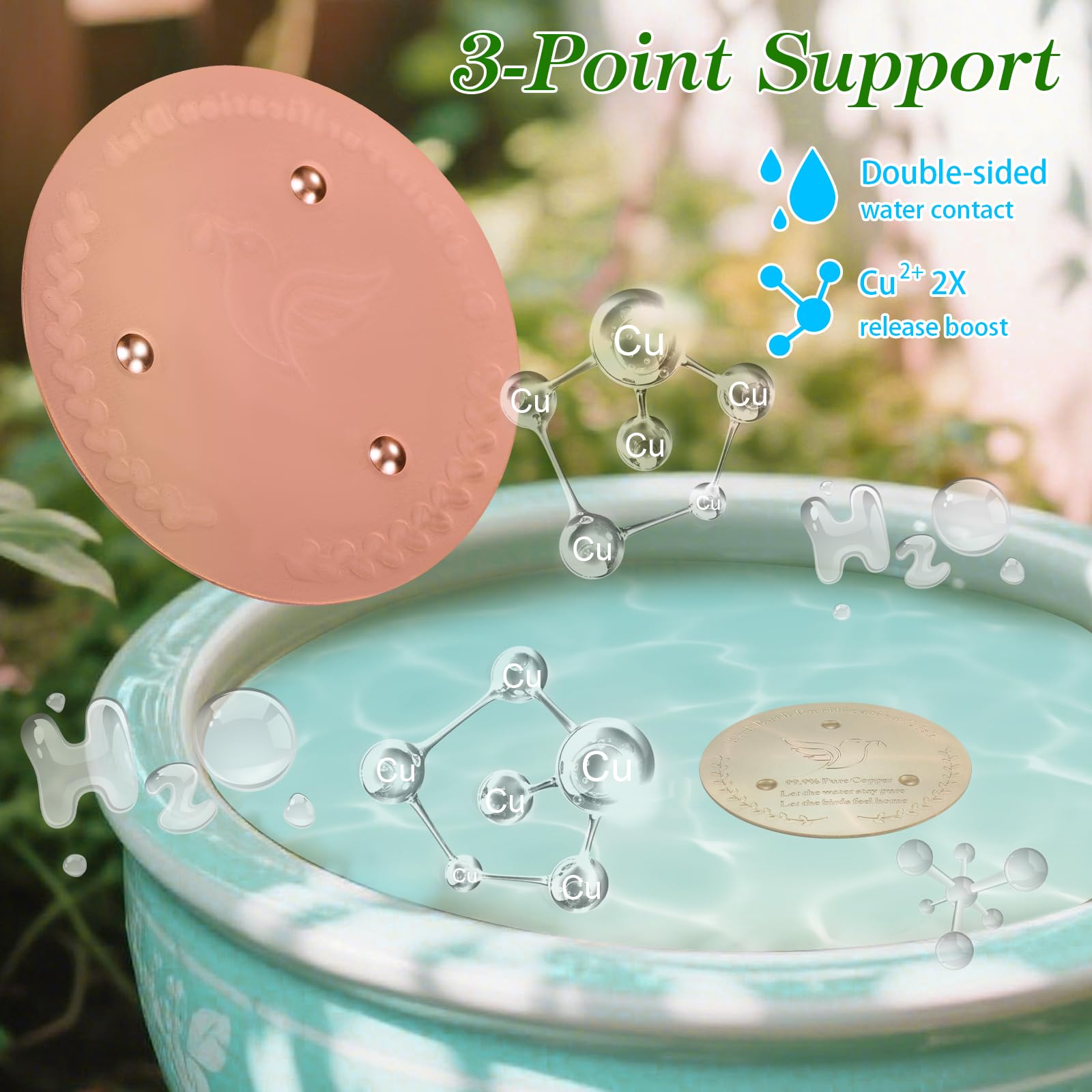 SONSIL outdoor setup shows birdwatcher enjoying simple birdbath accessory