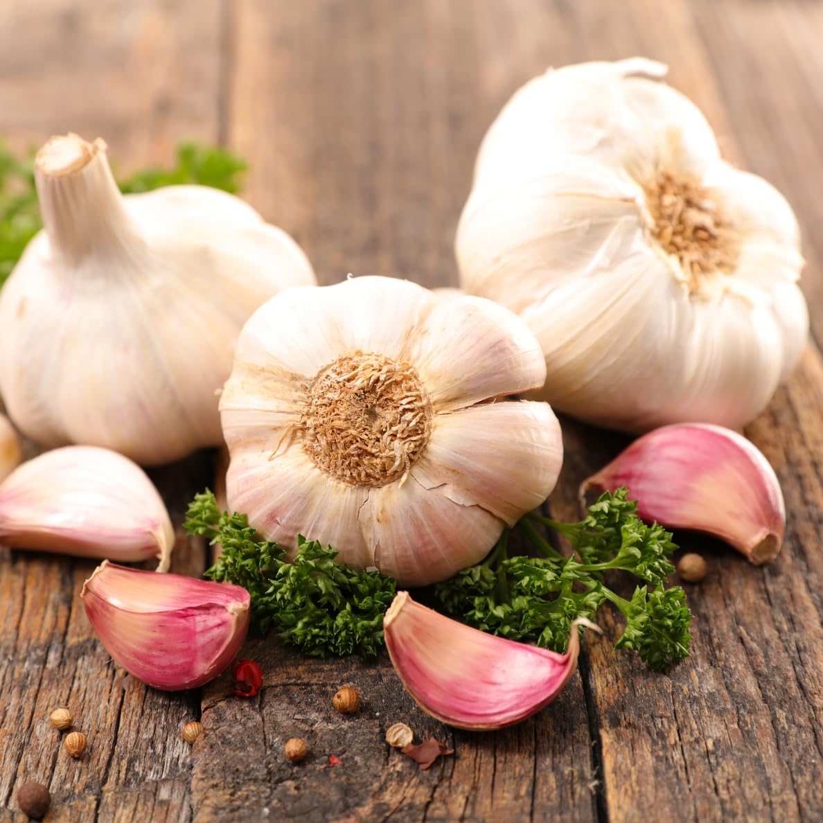 SOOLMEA fresh garlic bulbs packaged for cooking and planting aroma.