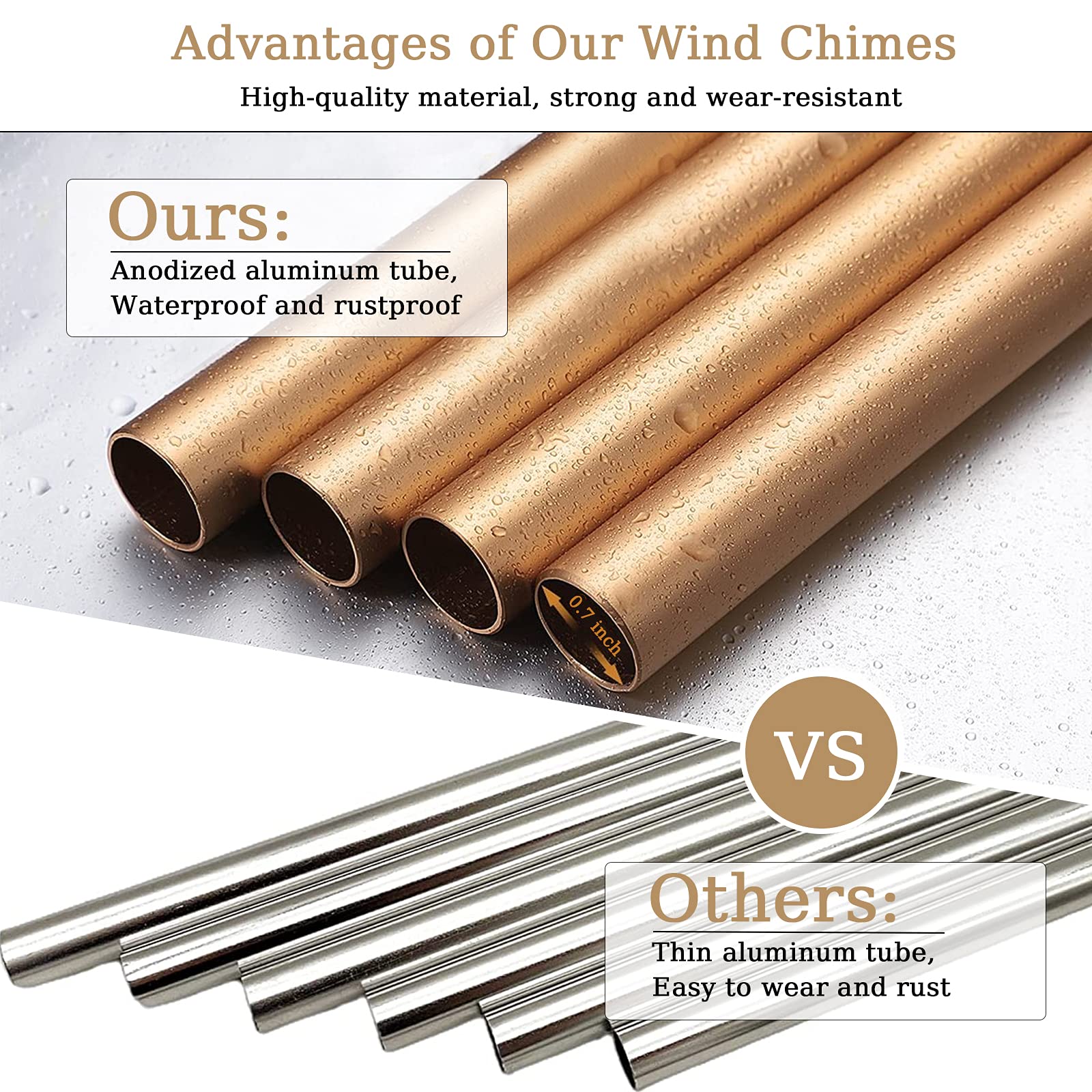 Soopau six anodized aluminum tubes offer crisp tones