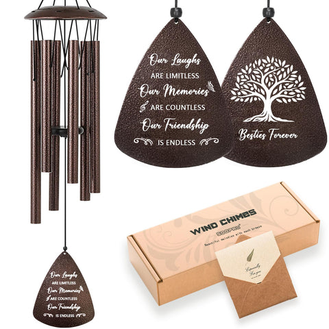Soopau bronze wind chimes 32in showcase durable design and soothing outdoor ambience