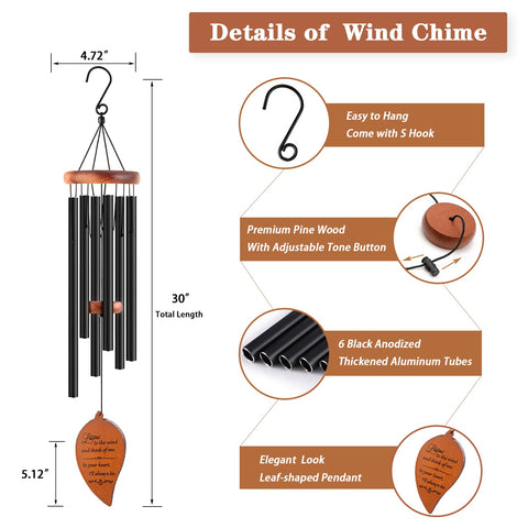 Soopau memorial wind chimes shown in a garden setting