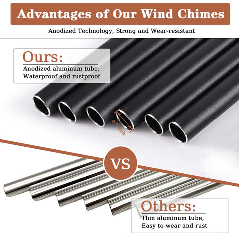 Soopau memorial wind chimes packaged in sturdy gift box