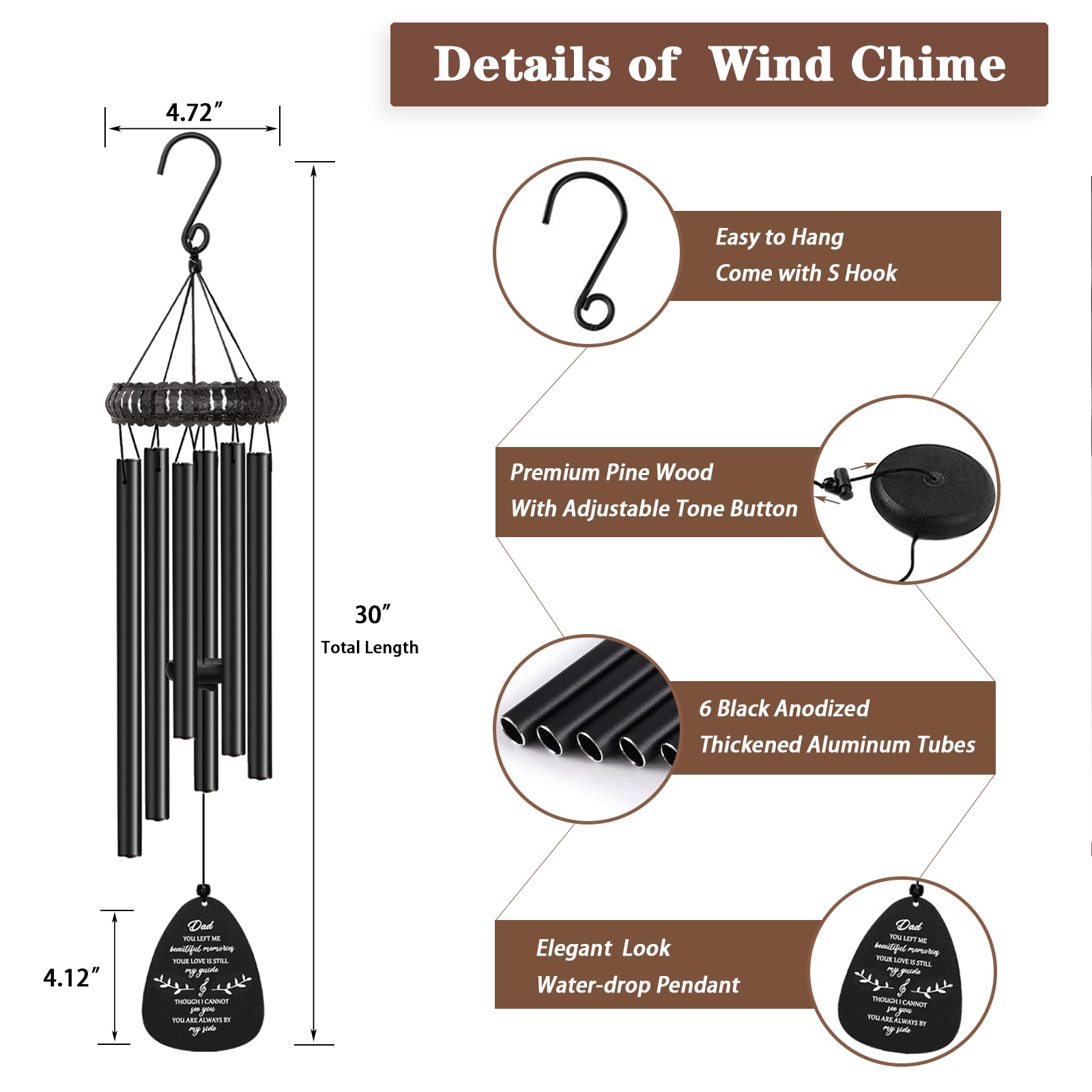Soopau memorial wreath design wind chime blends nature beauty with heartfelt remembrance