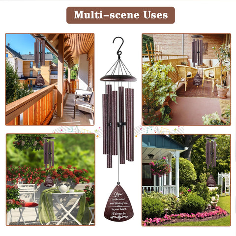 Soopau sympathy wind chimes ideal for garden or patio memorial spaces