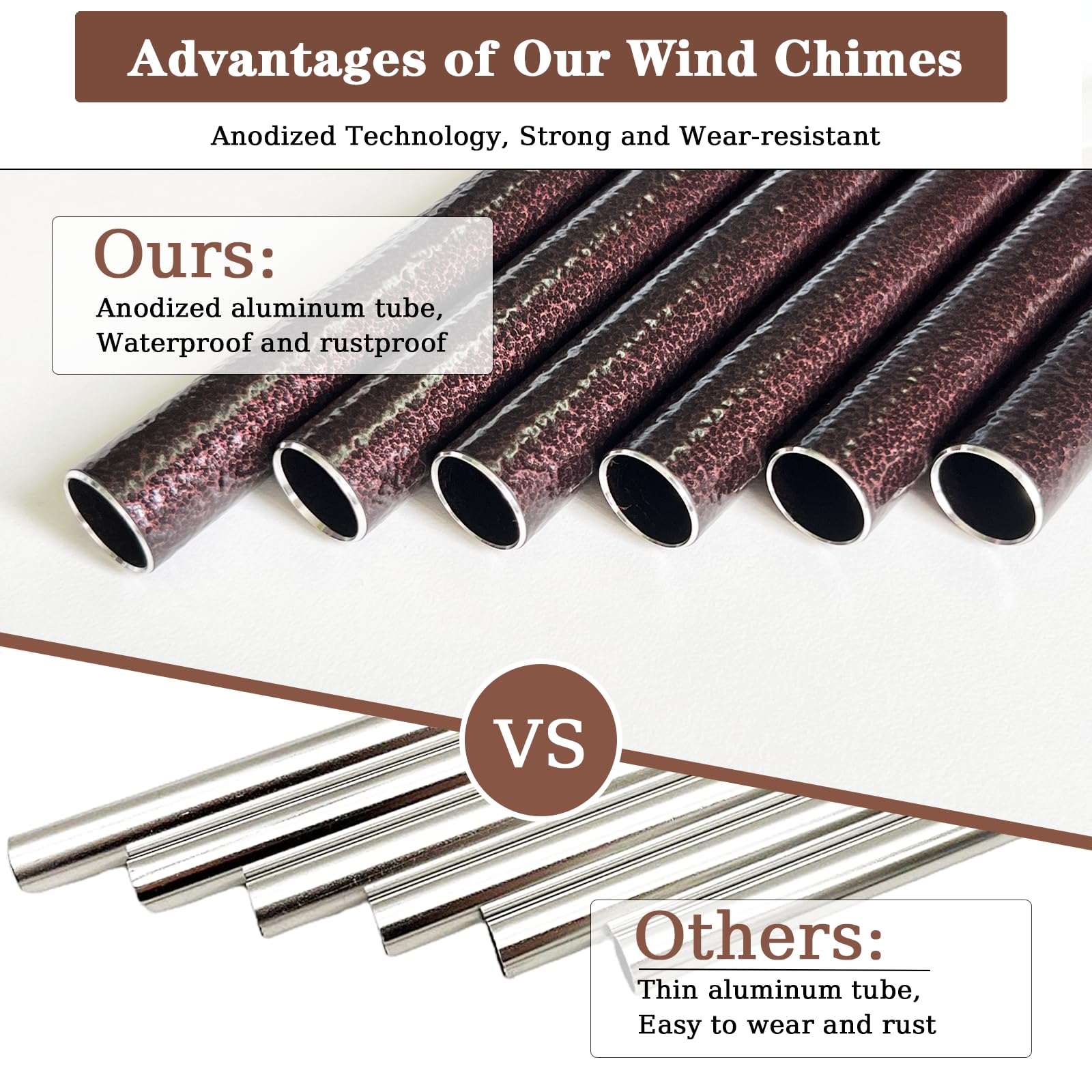 Soopau Sympathy wind chimes packaging and gift-ready presentation