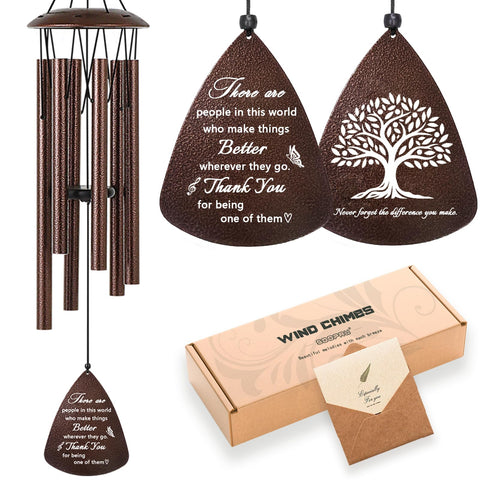 Soopau wind chimes hanging on a porch create a relaxing outdoor ambiance