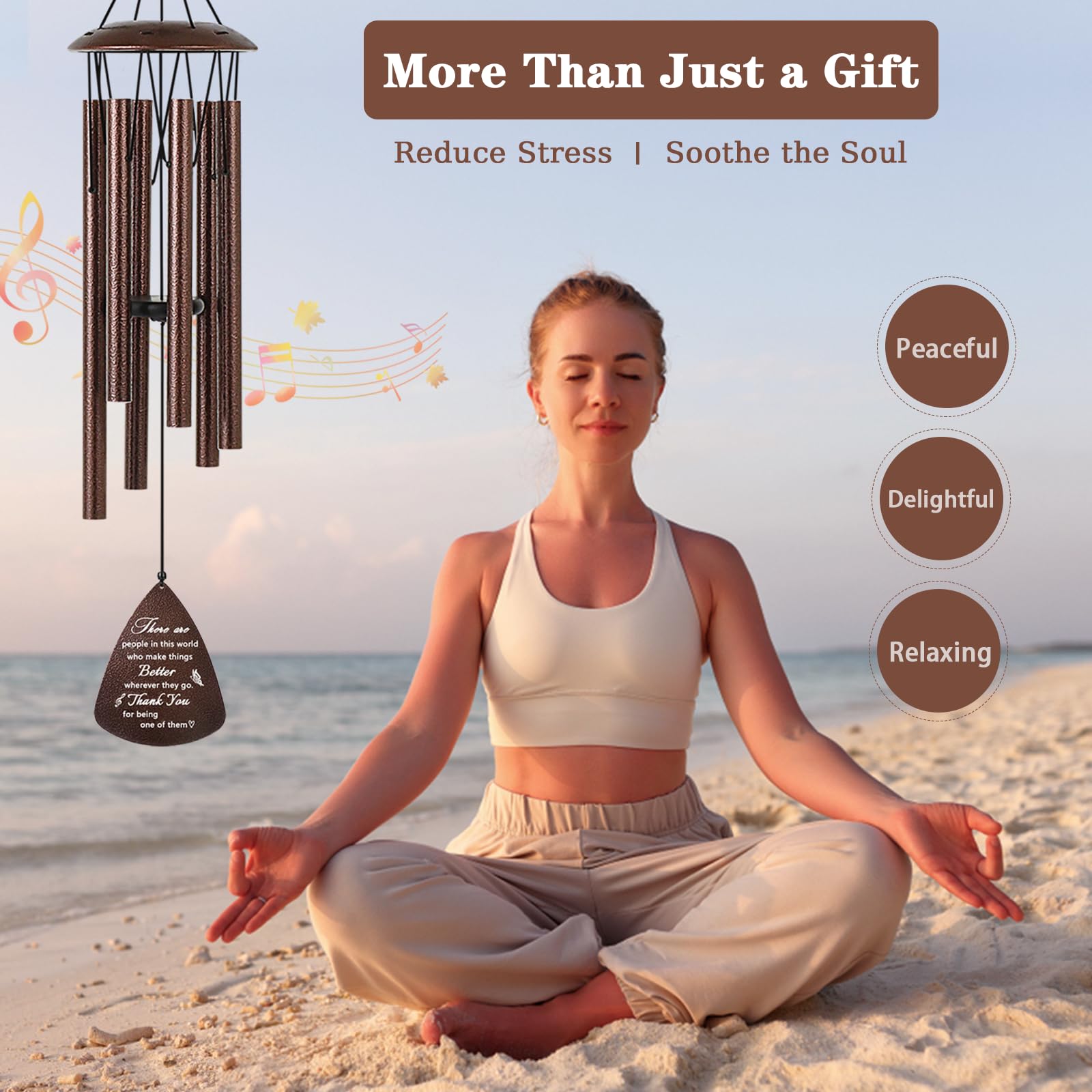 Soopau wind chime tuning knob demonstrates adjustable melody for customization