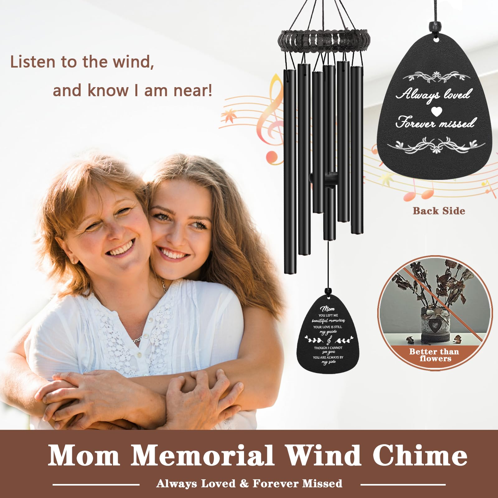 Soopau wind chime tuning center button enables adjustable tones.