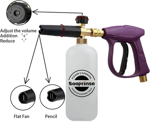 Sooprinse 30-degree gutter cleaner wand reaching tight spots