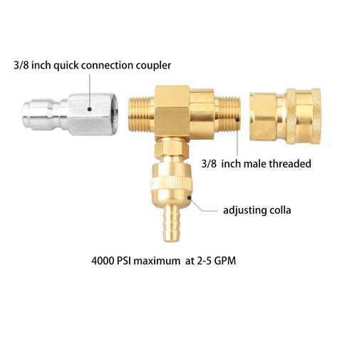 Sooprinse brass and stainless steel construction resists corrosion for long lasting use