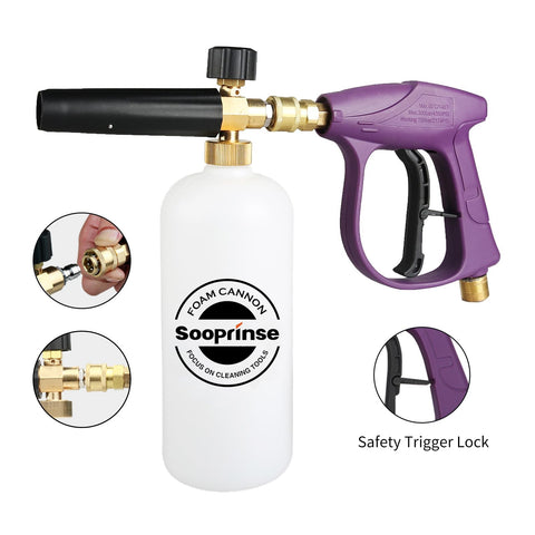 Sooprinse cleaning gloves included for tougher scrubbing