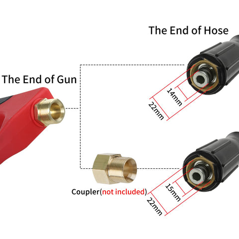 Sooprinse curved wand 7inch extends reach for tight corners.