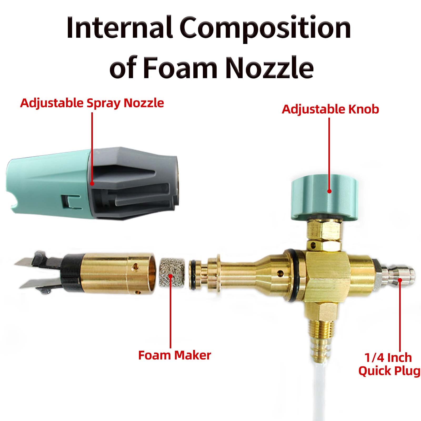 Sooprinse foam cannon delivers dense foam for thorough vehicle cleaning.