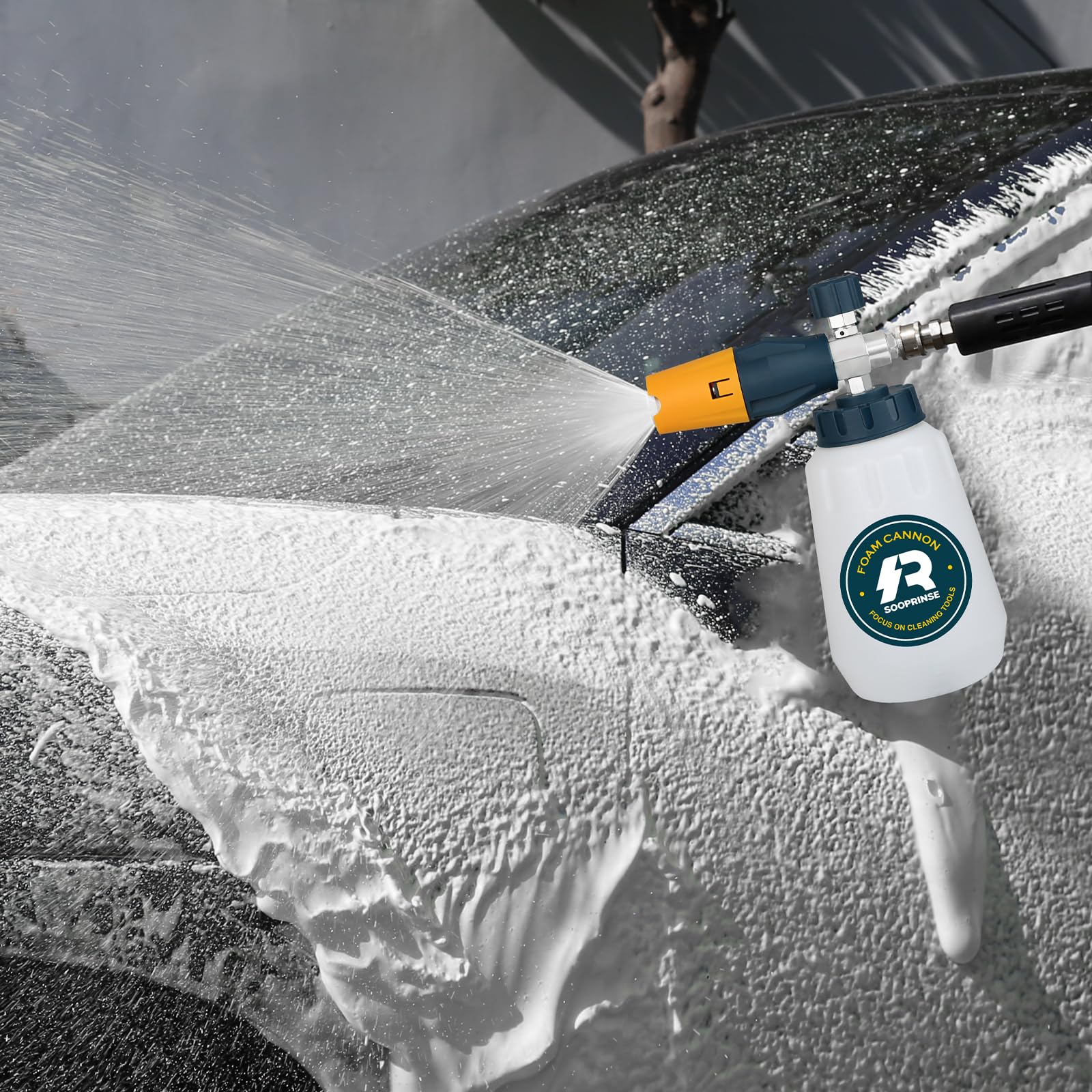 Sooprinse foam cannon one-liter bottle ideal for cars and motorcycles